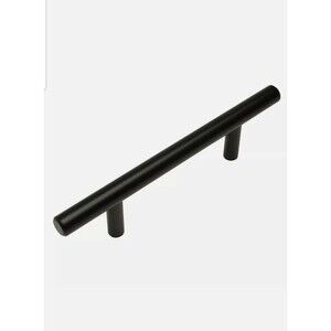 3/8" Slim Line Cosmas Euro Style Bar Pull Flat Black finish Pulls #404-030FB New